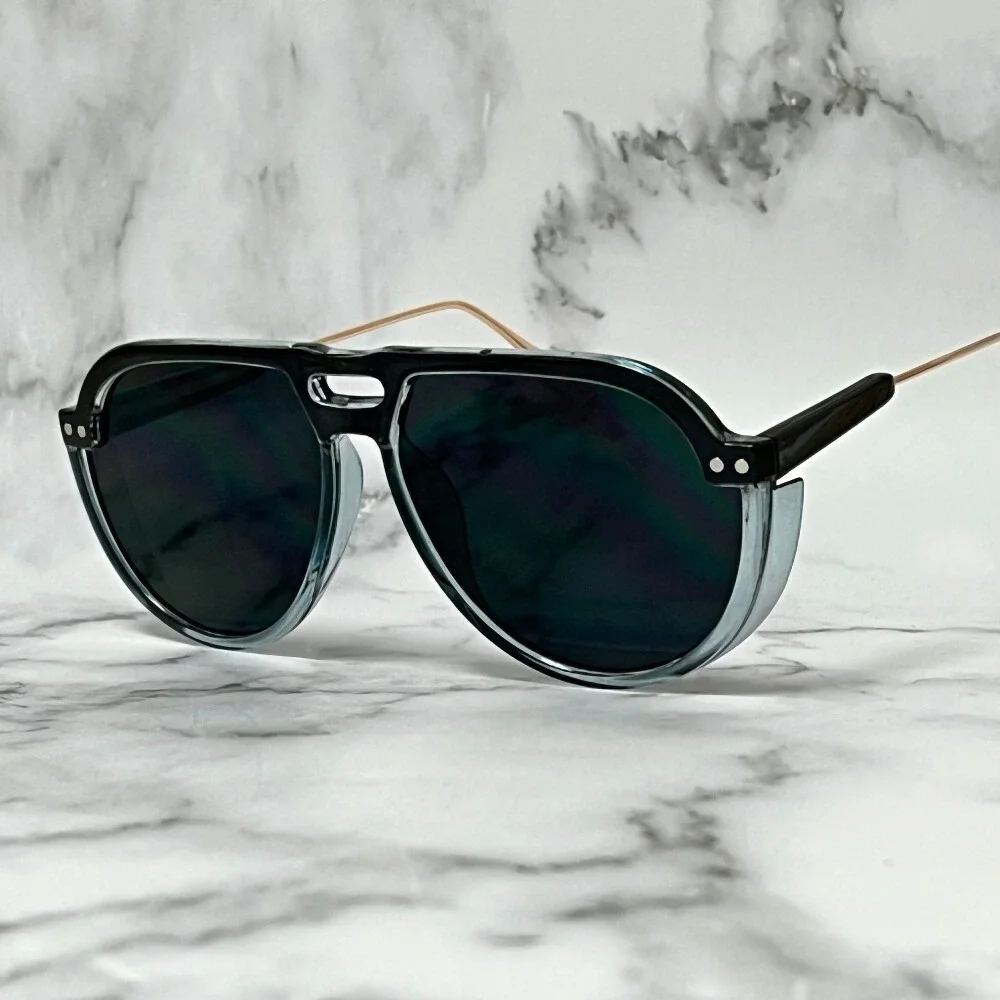 Sunglasses Men Pilot Style Fashion Shades Driving Sun Glasses Street Wear Classy